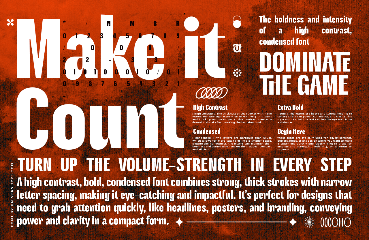 UT Milliffigh - A headline Condensaed Font
