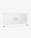 Press Wall Banner Mockup – Half Side View