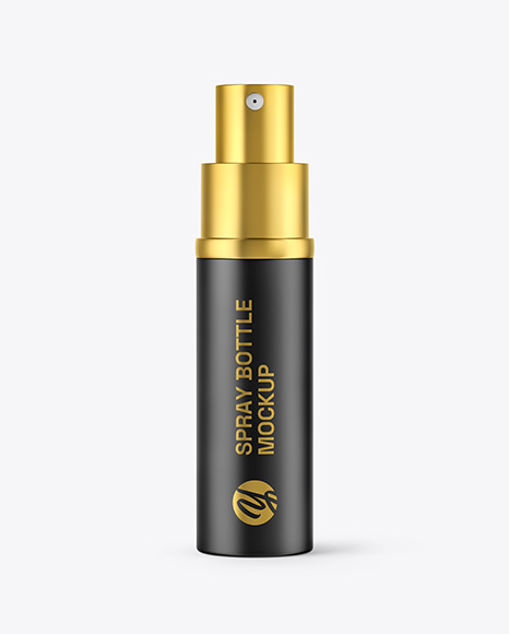 Matte Spray Bottle Mockup