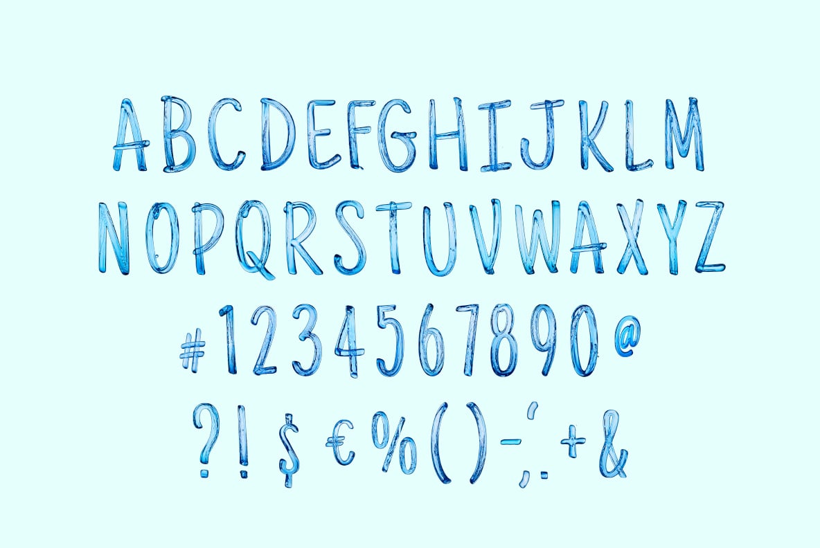 Light Water Font