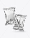 Metallic Snack Bags Mockup