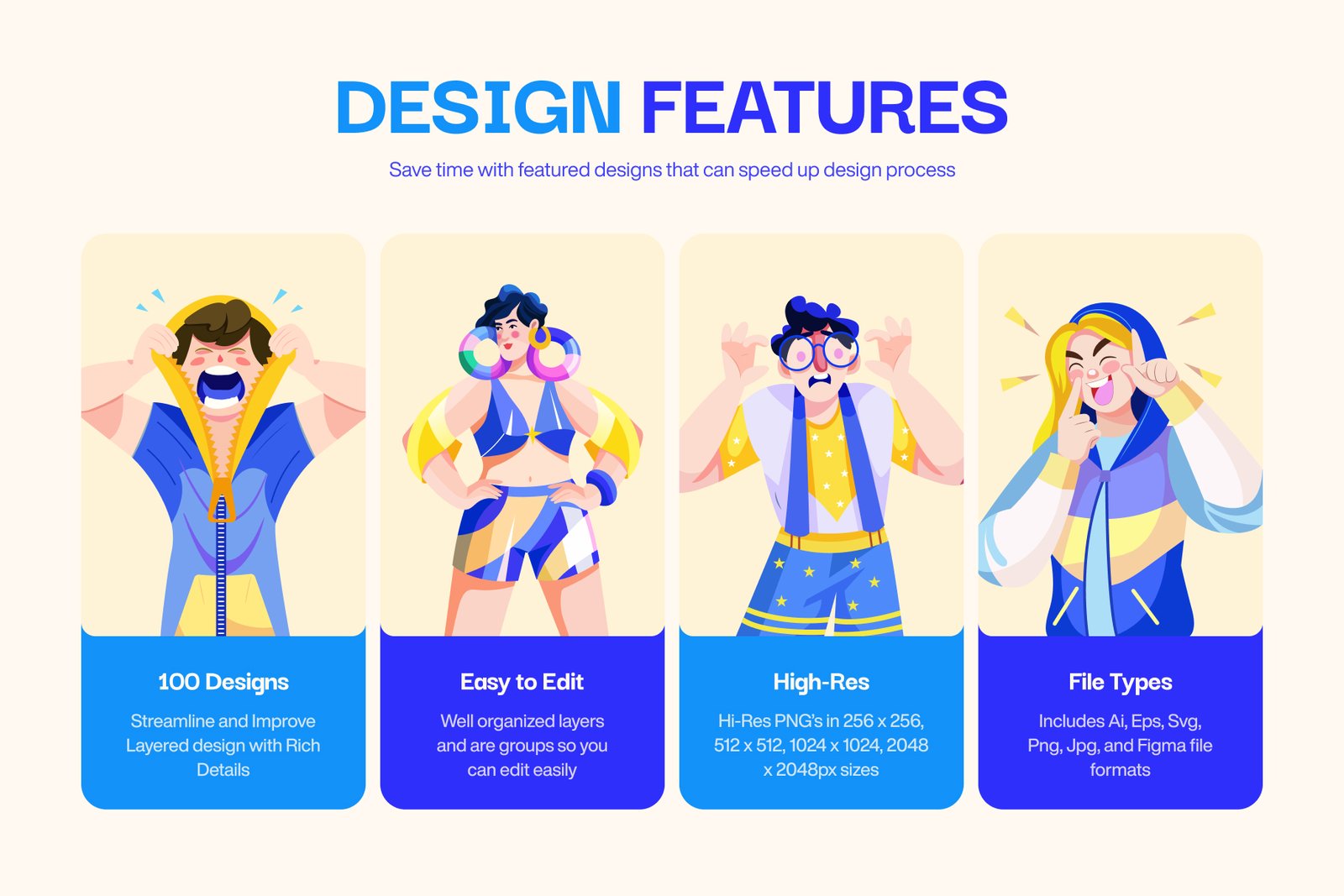 Funny and Silly Character Illustrations