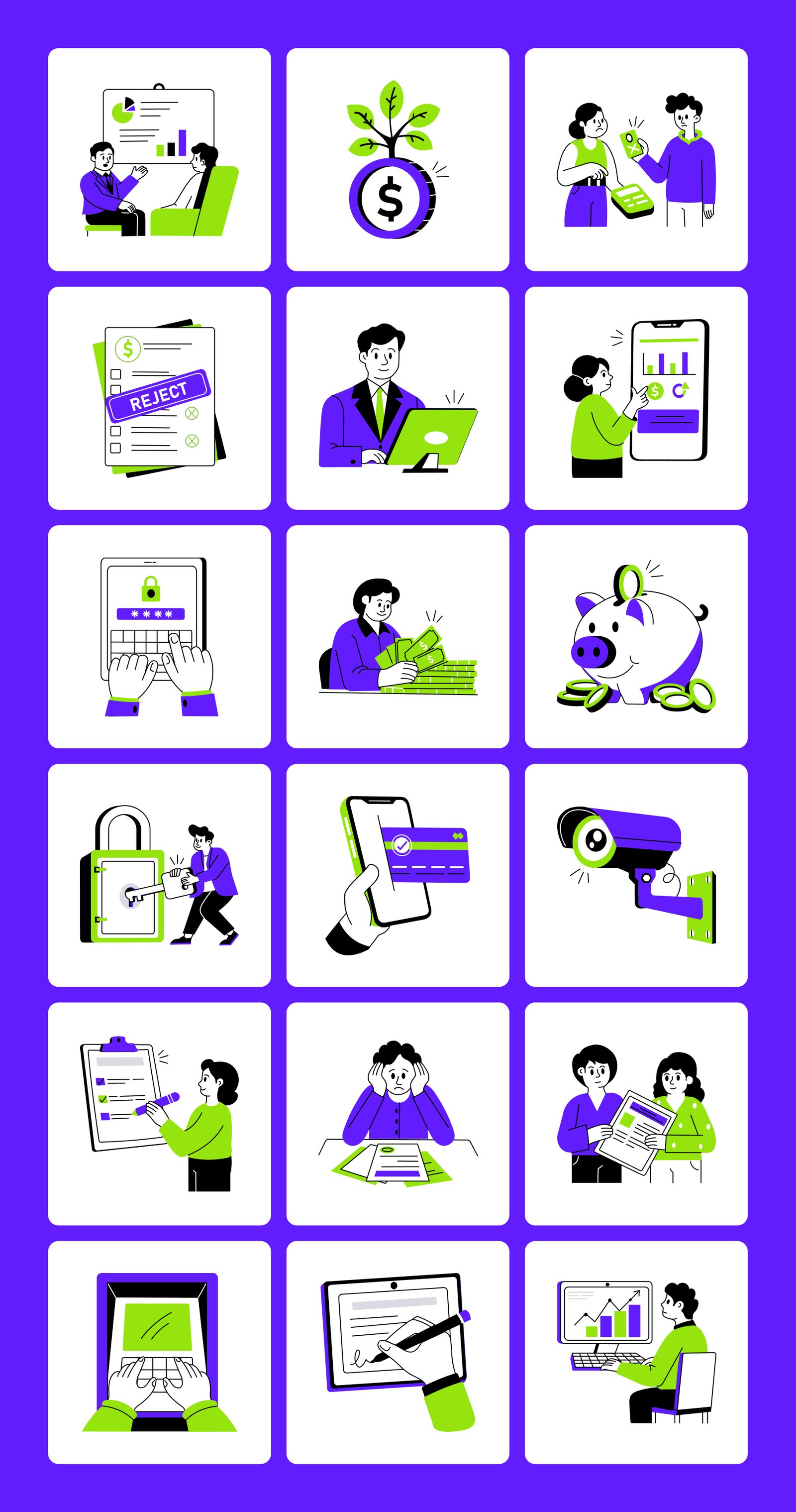 Bank and Banking Illustration
