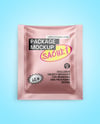 Matte Metallic Sachet Mockup