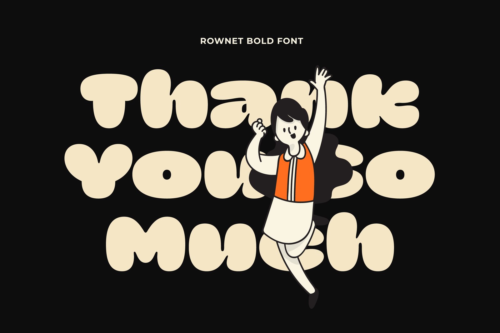 Rownet - Rounded Bold Font