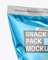 Metallic Snack Bag Mockup