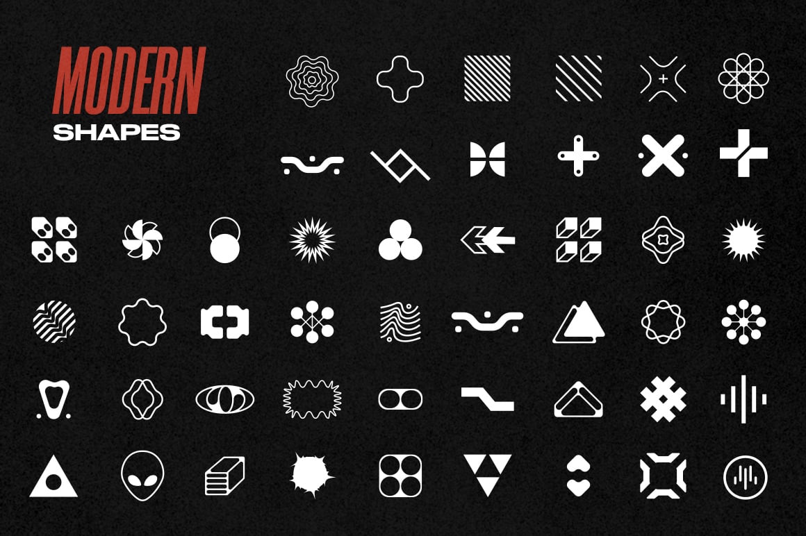 Cyber Y2K Shapes