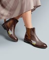 Chelsea Boots on Woman's Legs with Skirt Mockup