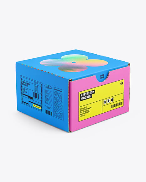 Cardboard Box Mockup