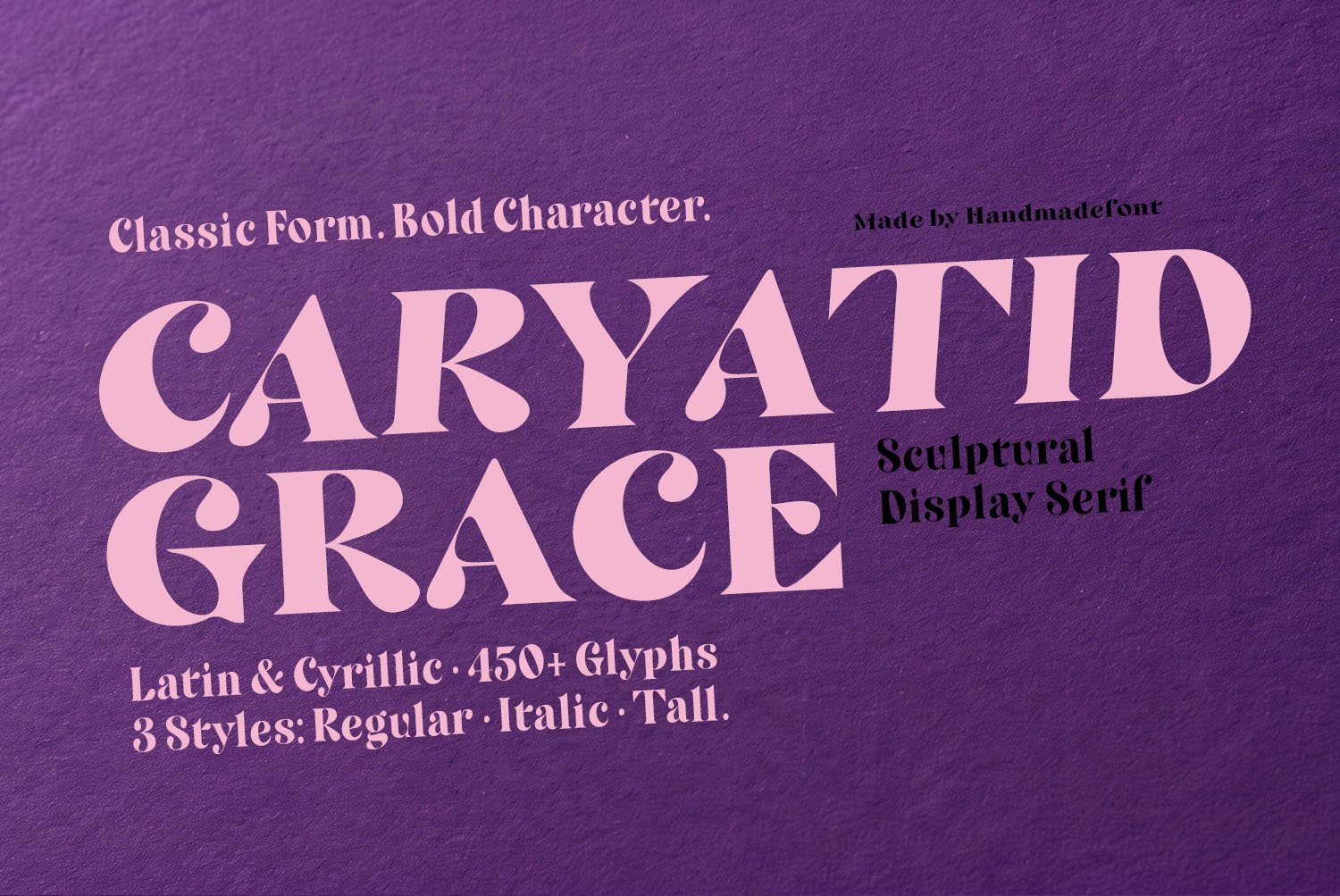 Caryatid Grace Font