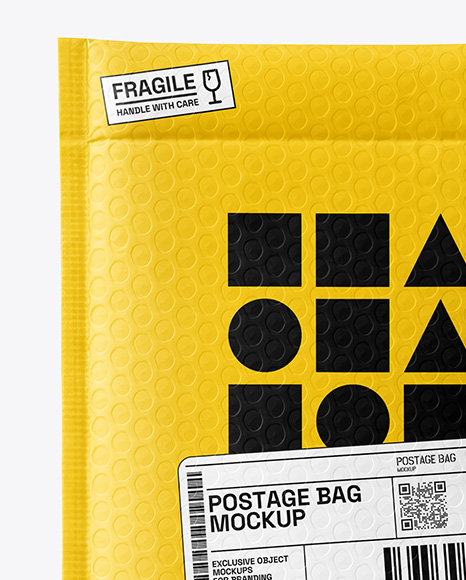 Postage Bag in a Hand Mockup