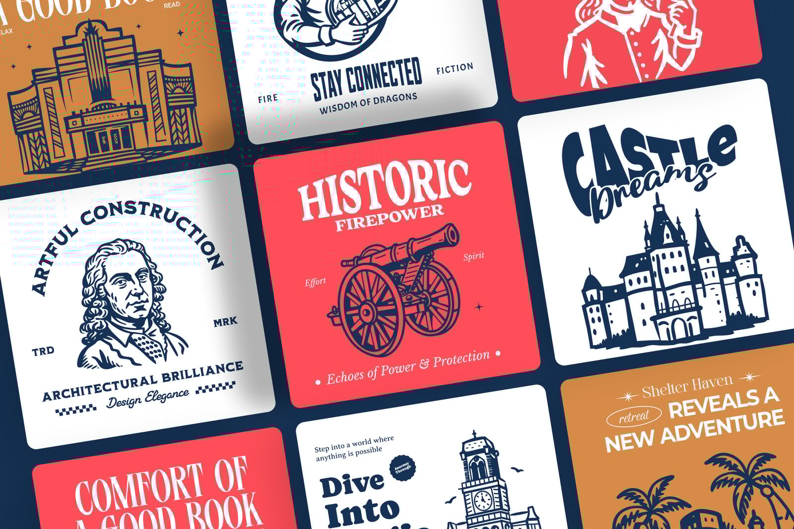 French Doodle Icons Collection