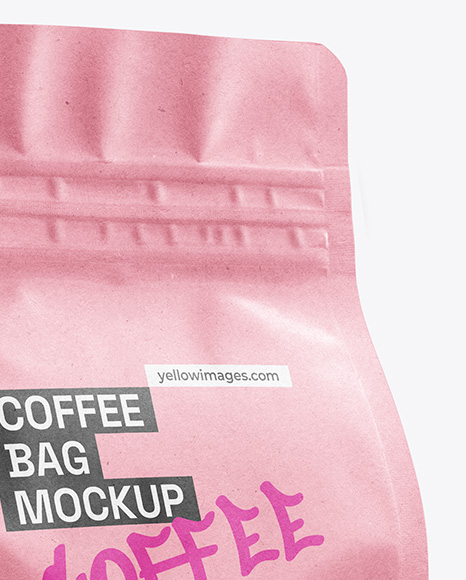 Kraft Paper Coffee Bag Mockup