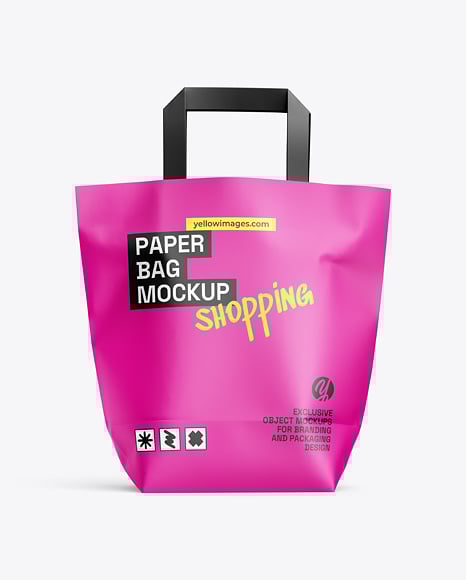 Paper Shopping Bag Mockup - Paper bag mockup