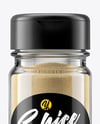 Clear Glass Jar with Onion Powder Mockup