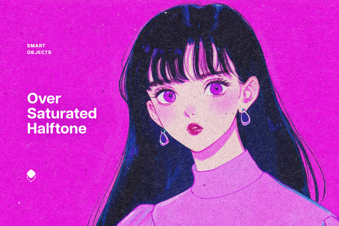 Oversaturated Halftone Effect