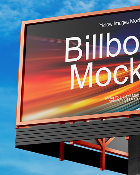 Billboard on the City Street Mockup