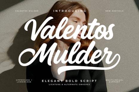 Valentos Mulder Elegant Bold Script Font