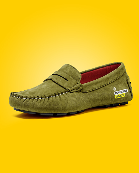 Suede Moccasin Mockup