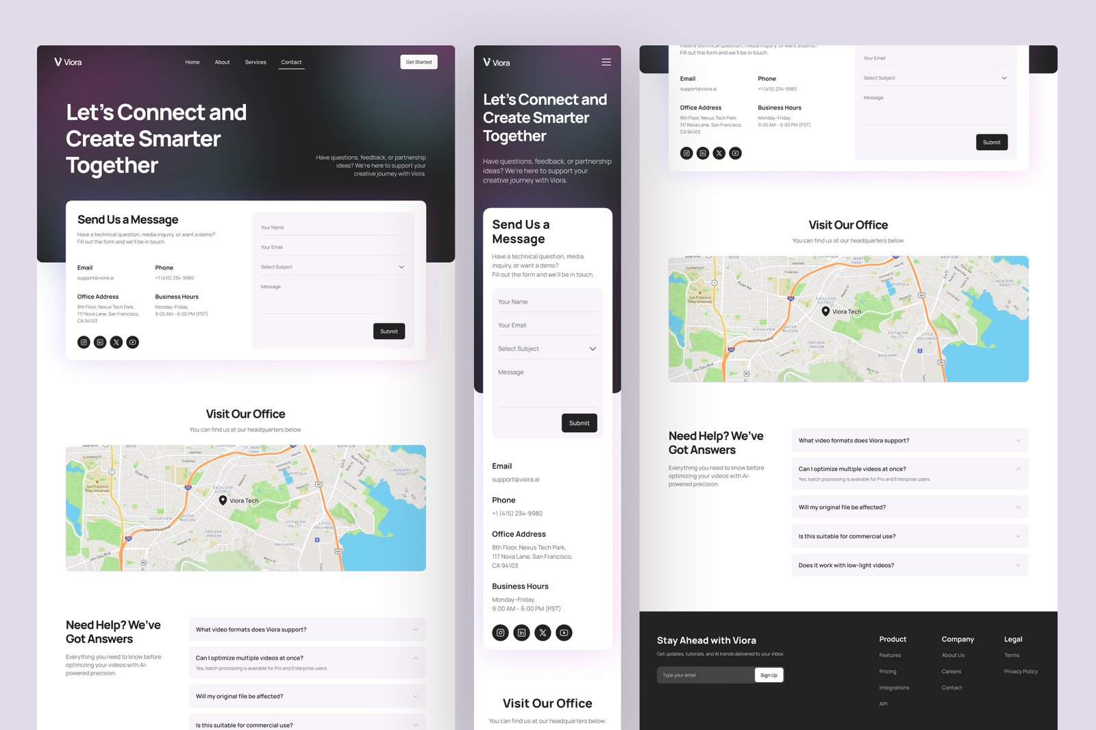 Viora - AI Technology Website