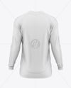 Long Sleeve Soccer Jersey Mockup - Back View