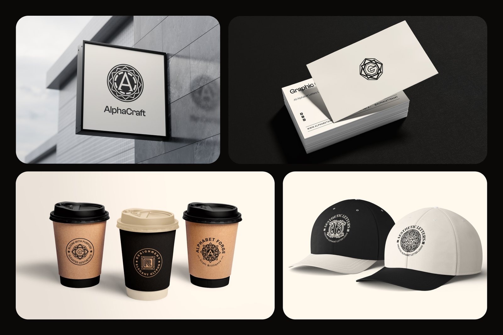 Alphabet Letters Logo Bundle