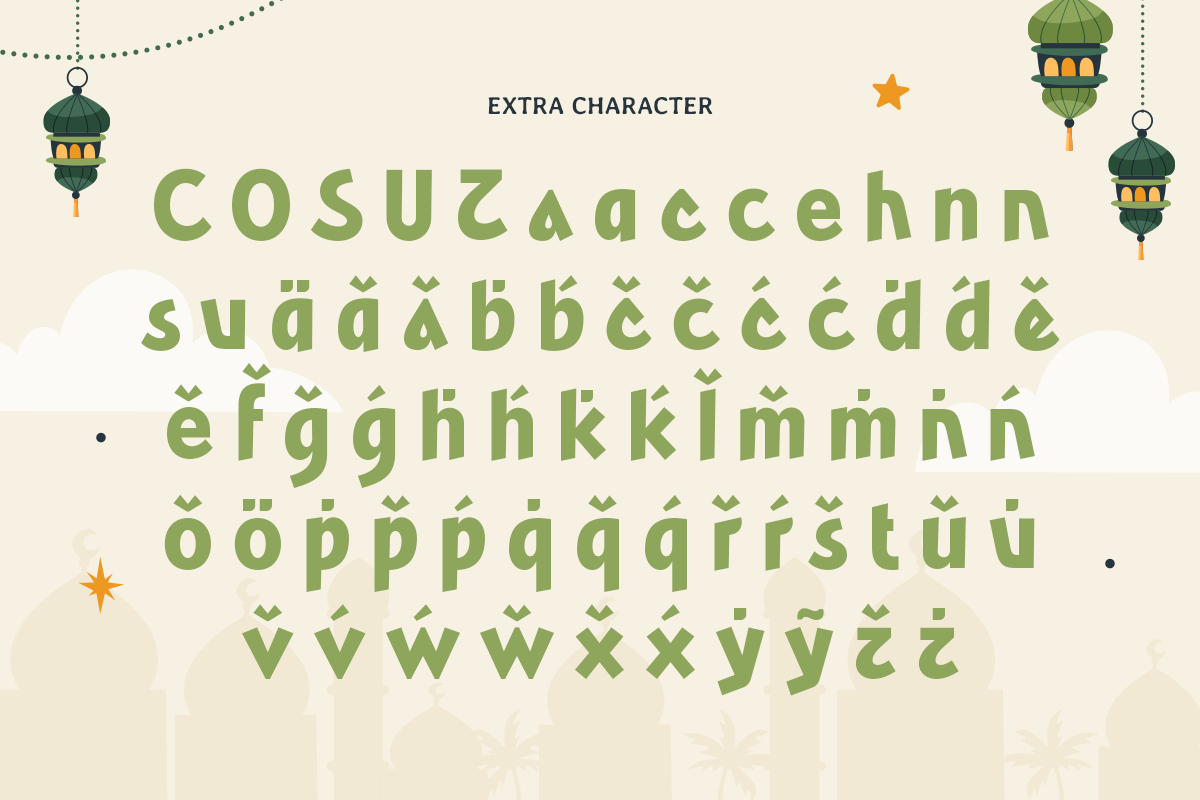 Arabic Fancy - Fun Ramadan Font