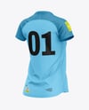 Women's Jersey Mockup - Back Half Side View