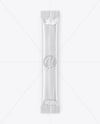 Glossy Stick Sachet Mockup