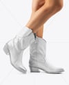 Cowboy Boots on Women's Legs Mockup