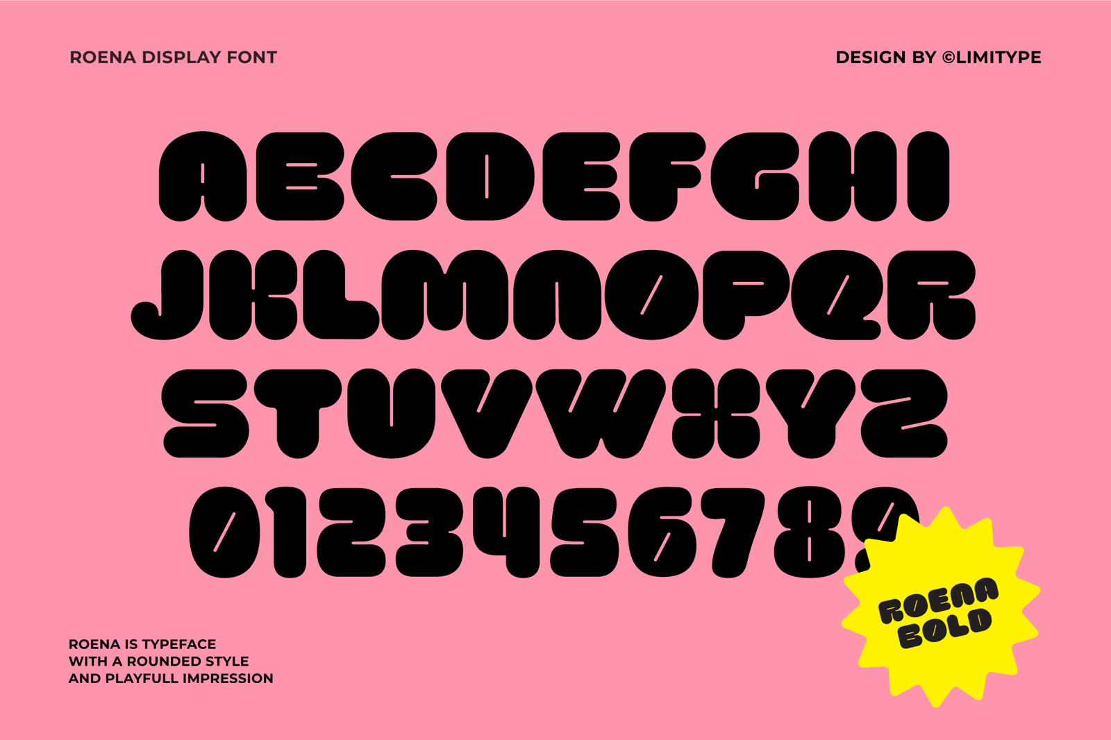 Roena - Bold Font