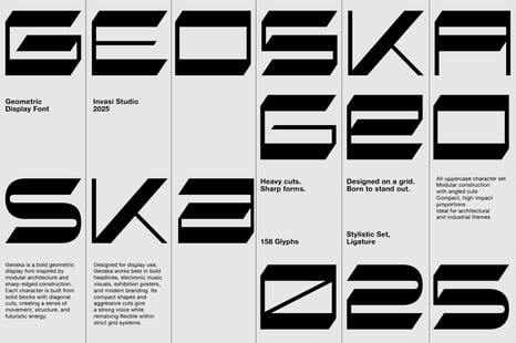 Geoska – Sci-fi Display Font - Creative fonts