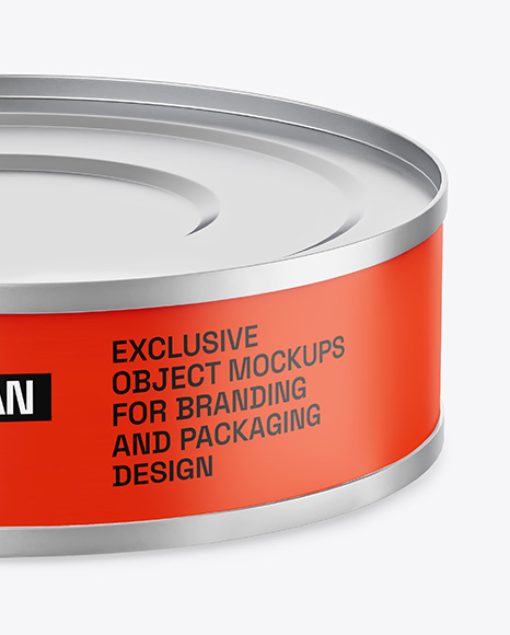 Tin Can w/ Matte Finish Mockup