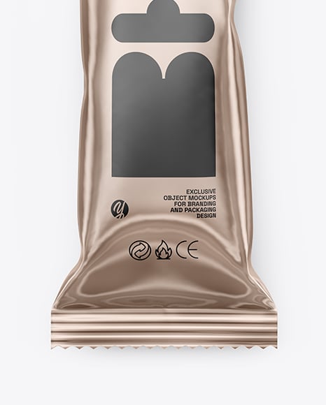Glossy Metallic Package Mockup