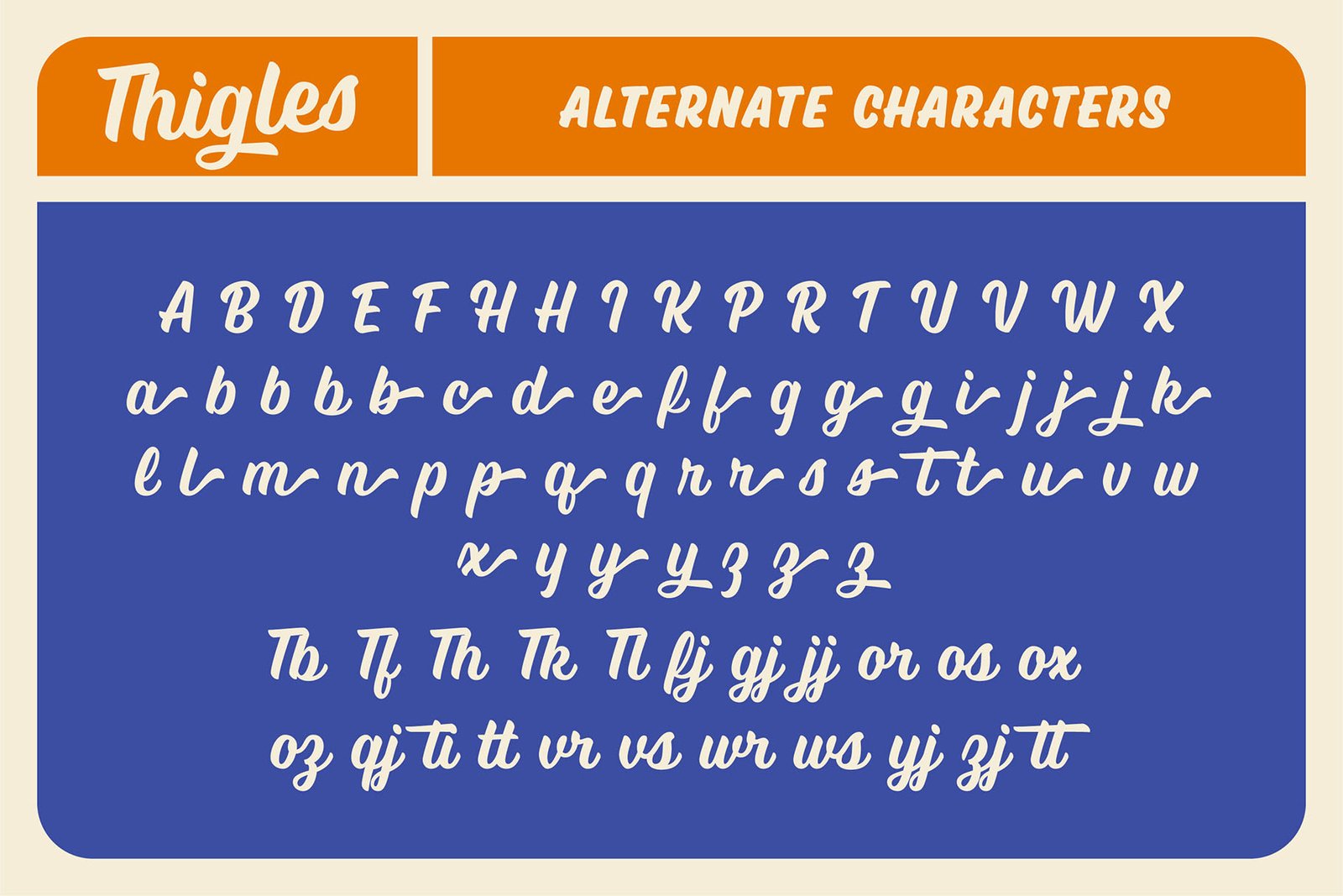 Thigles Font