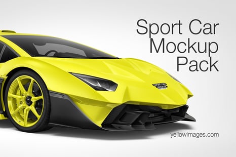 Sport Car Mockup - Pack - Handpicked Sets of Vehicles