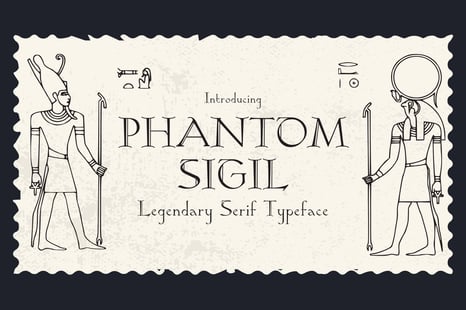 Phantom Sigil - Ancinet Serif Typeface - Fantasy fonts