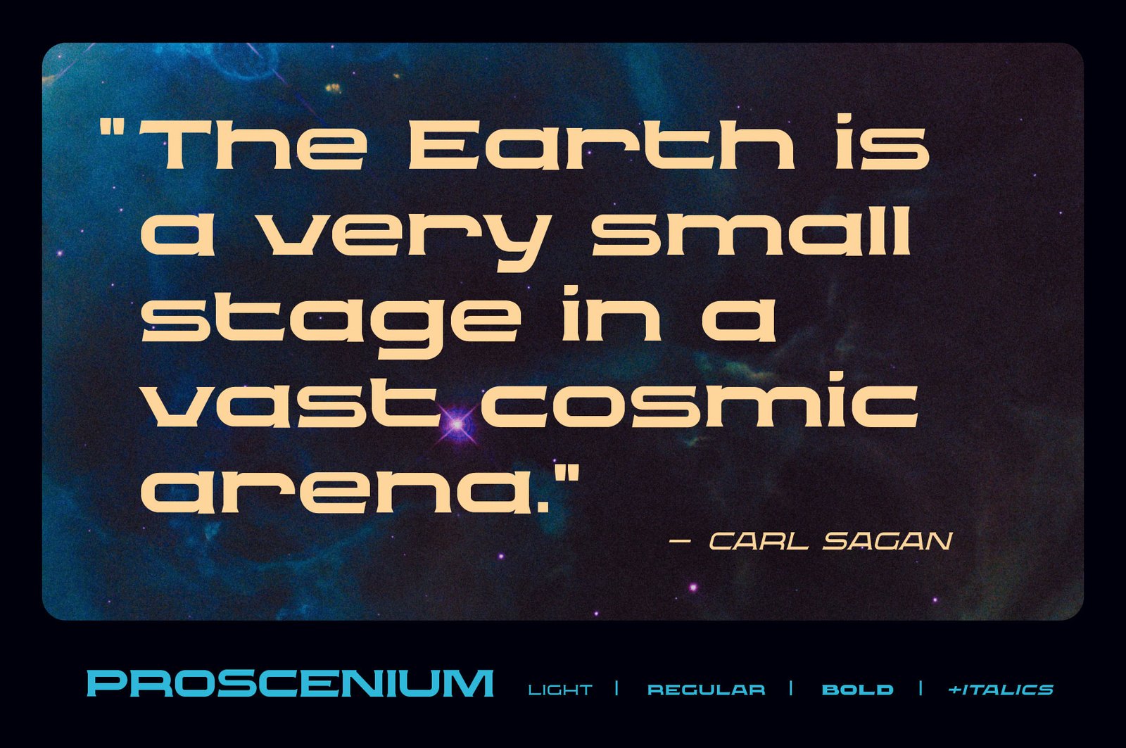 Proscenium Serif - A Widescreen Title Font Designed for Cinema
