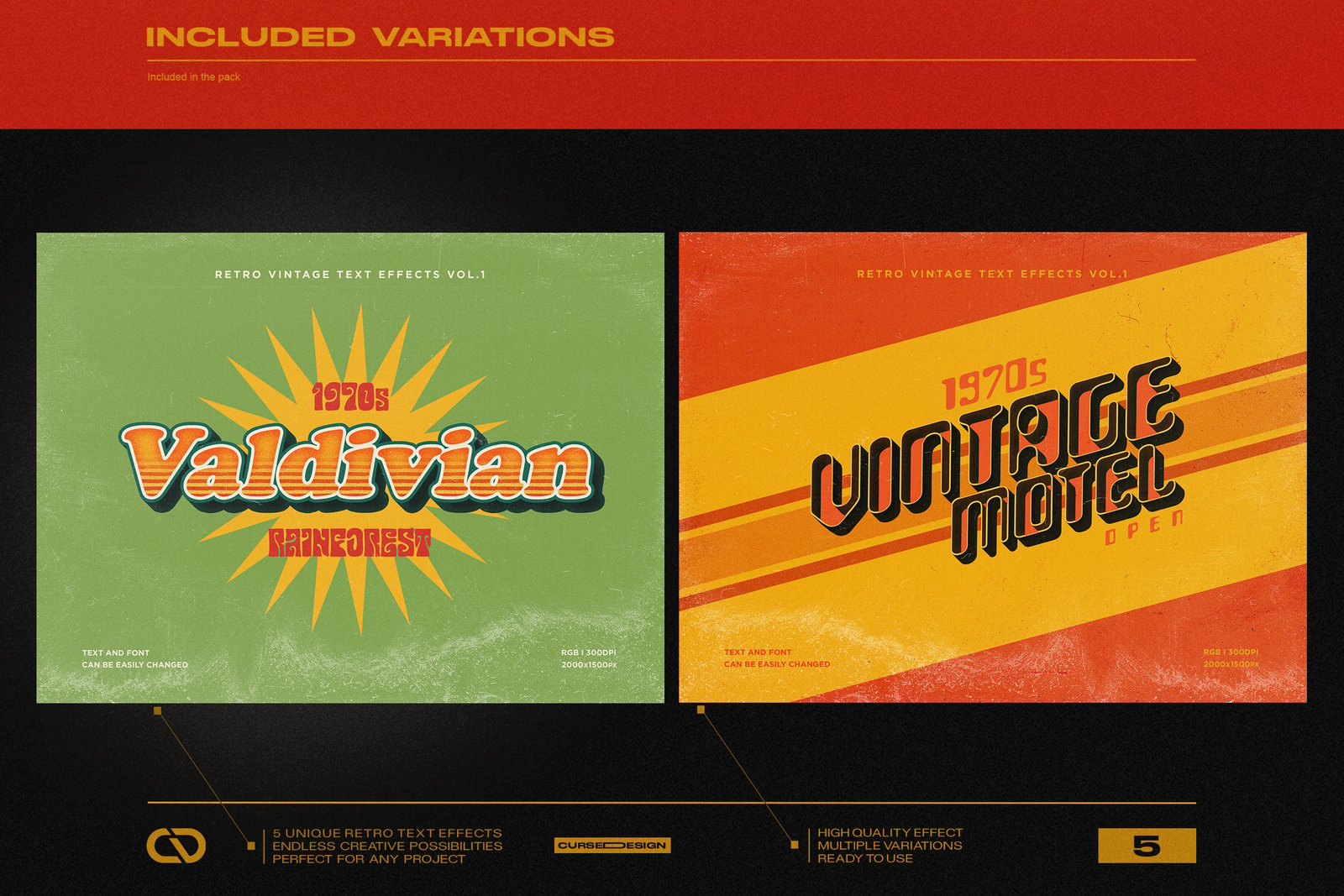 Retro Vintage Text Effects Vol.1