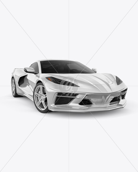 Sport Car Mockup - Front View