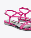 Pair of Women's Strappy Sandals Mockup