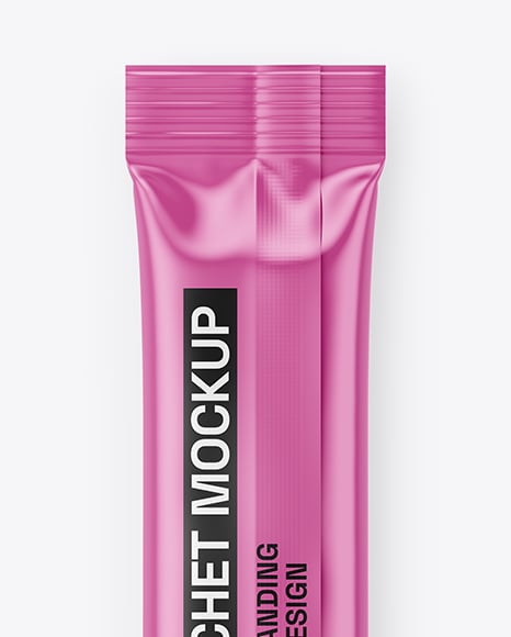 Glossy Stick Sachet Mockup