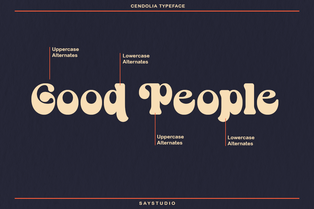 Cendolia | Groovy Retro Font