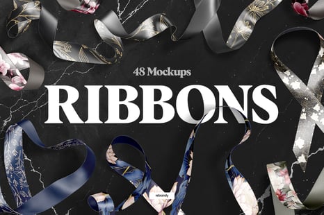 Ribbon Mockups Bundle - Product Mockups