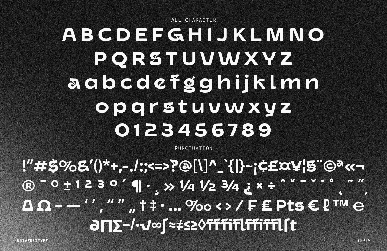 UT Gafigs - An Experimental Sans Serif