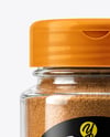 Glass Jar with Cinnamon Powder Mockup
