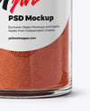 Spice Glass Jar with Sweet Paprika Mockup