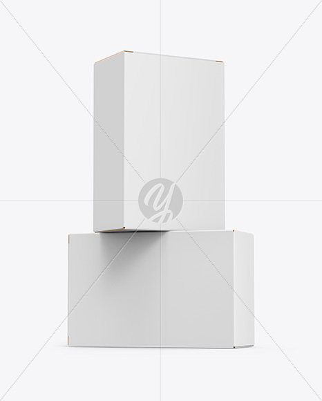 Two Paper Boxes Mockup