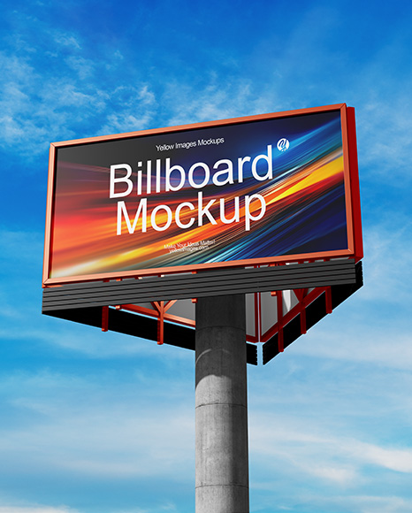 Billboard on the City Street Mockup
