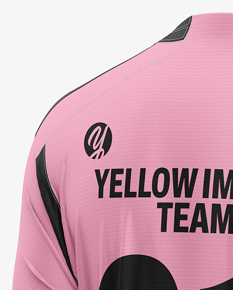 Soccer Kit Mockup - Back Half Side View